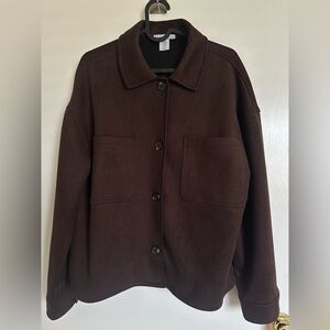 Sincerely Jules Brown Suede-like Jacket